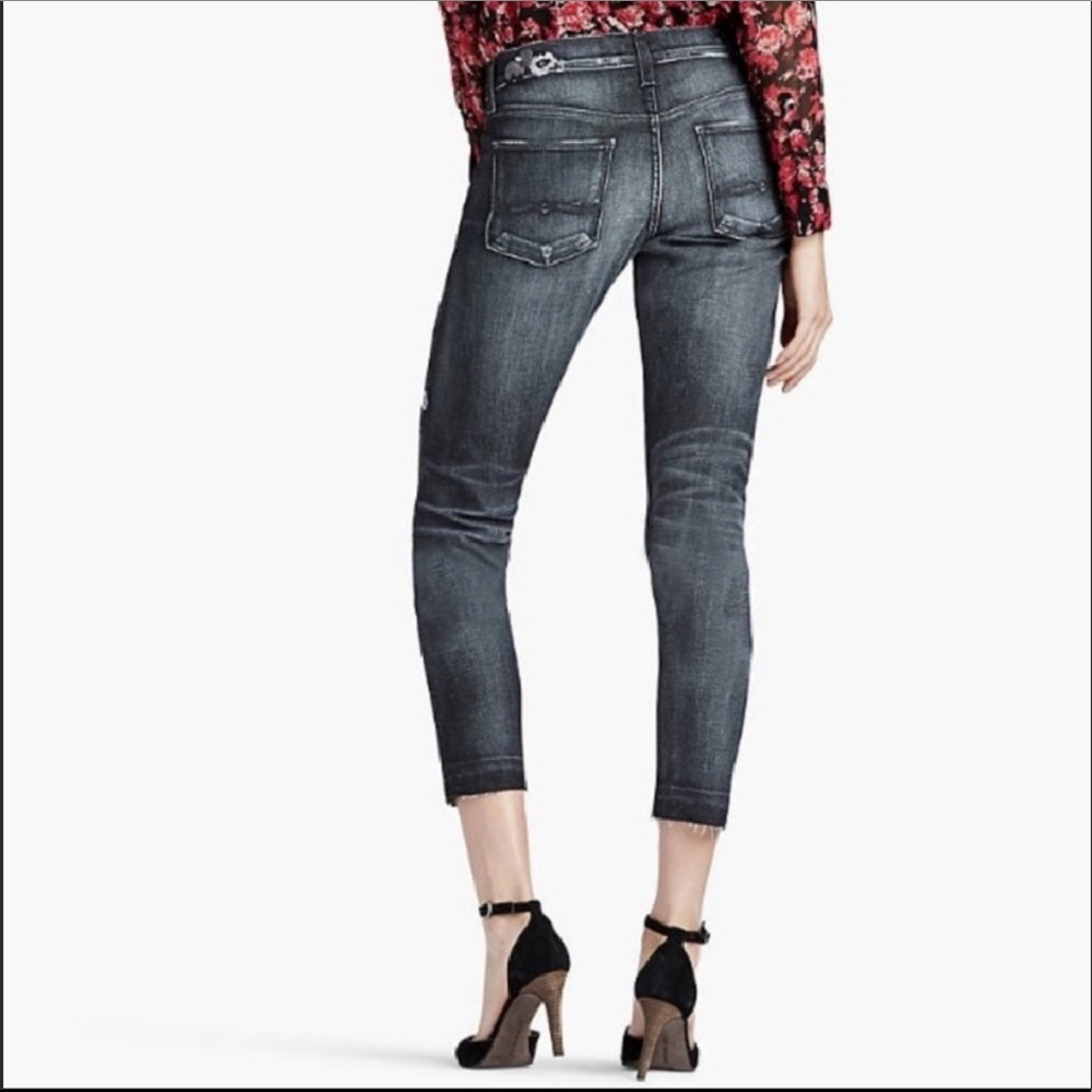 Lucky Brand Sienna Slim Boyfriend Jean Black Distr - Picture 2 of 16
